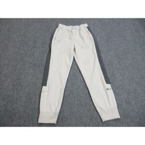 Nike Air Pants Mens Small Beige Gray Joggers Fleece‎ Athletic Swoosh FN7690-104